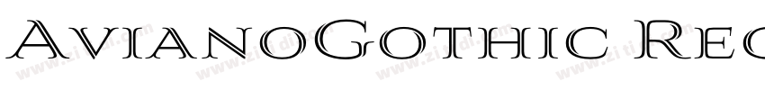 AvianoGothic Regular字体转换